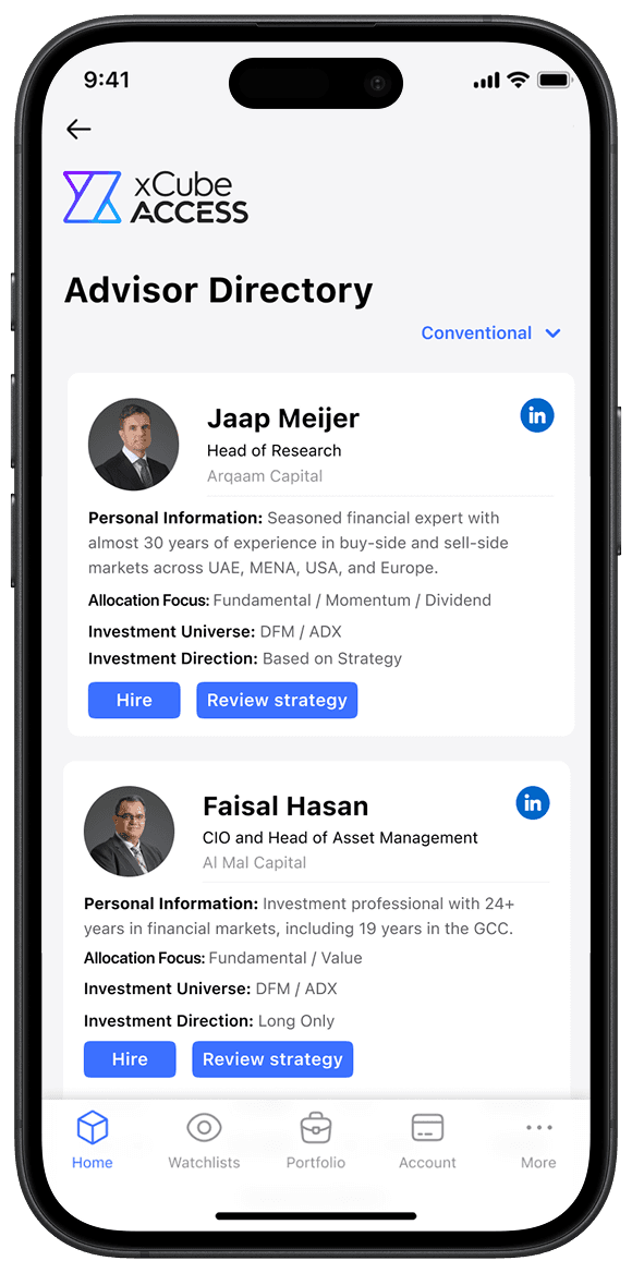 Review profiles